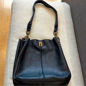 Rebecca Minkoff Darren Bag in Black Pebbled Leather